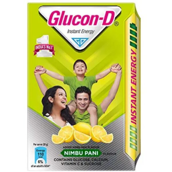 Glucon-D Instant Energy Health Drink Nimbu Pani - 450gm Refill