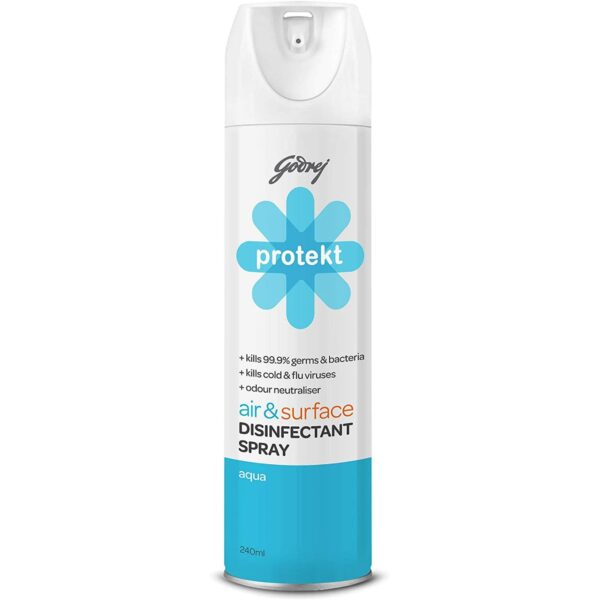 Godrej Protekt Disinfectant Spray, Aqua Fragrance 240ml