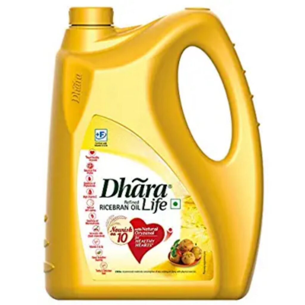 Dhara Rice Bran Oil Jar, 5L – OFFER ON GROCERY
