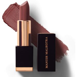MyGlamm Manish Malhotra Hi-shine Lipstick (Mauve Struck), 4.54 g - Creamy & Pigmented