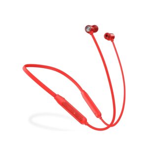 Mivi Collar Classic Neckband with Fast Charging Bluetooth Headset (Red, In the Ear)